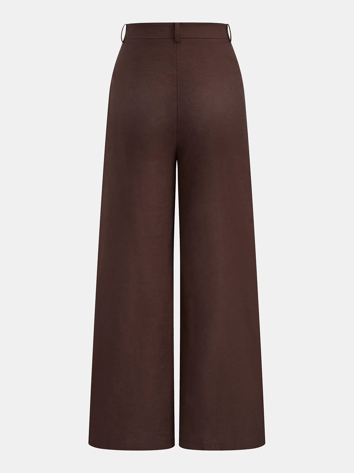 Conjunto de pantalón y top halter abotonado en mezcla de lino y algodón